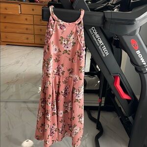 Rewind Pink Sleeveless High neck Sundress